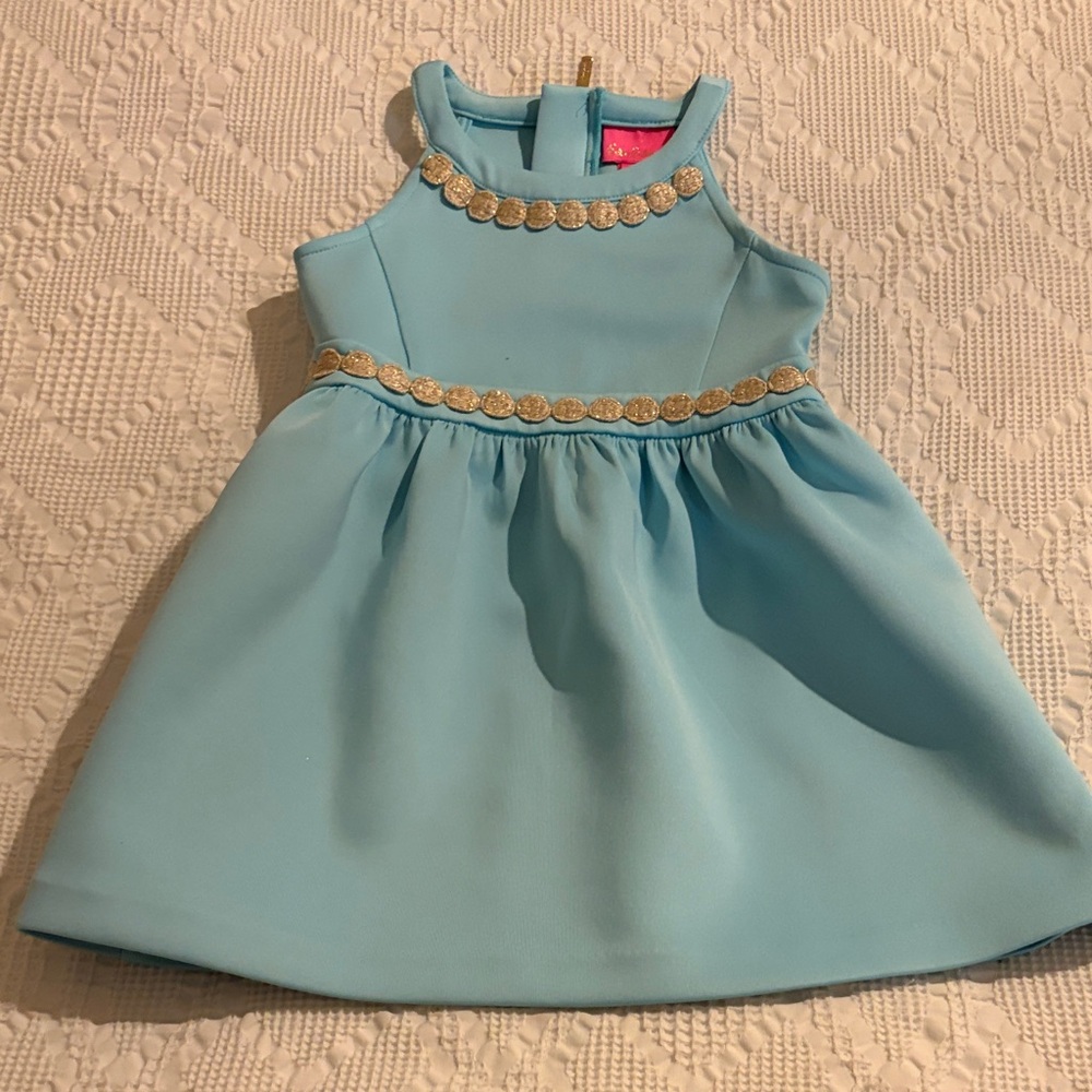 Lilly Pulitzer Aqua and Pink Dress